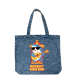 Rockin' Shark Band Denim Tote Bag